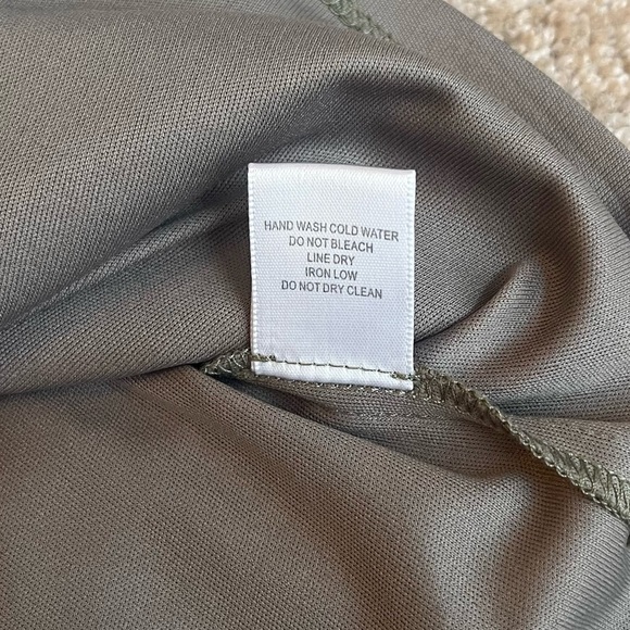 HYFVE Women's Olive Green Tie Waist Dress Size Medium - Picture 14 of 14